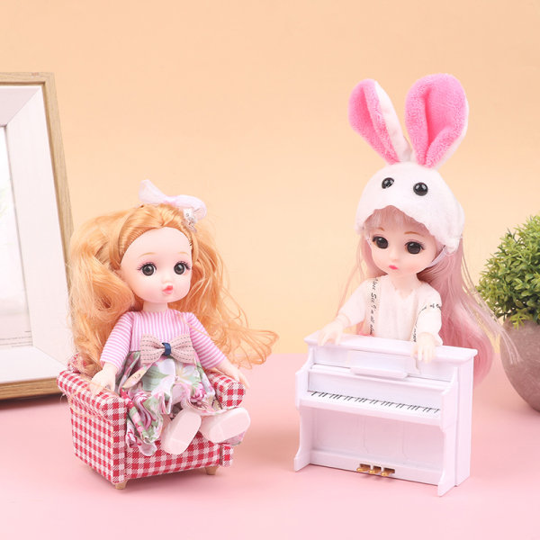 17 cm docka med kläder Skor DIY Movable s Princess Figure Gift Multicolor A7