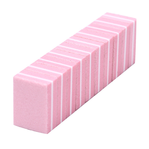 50st svamp Nagelfil Slipning Buffer Polish Nagelfil Manikur Pink one size