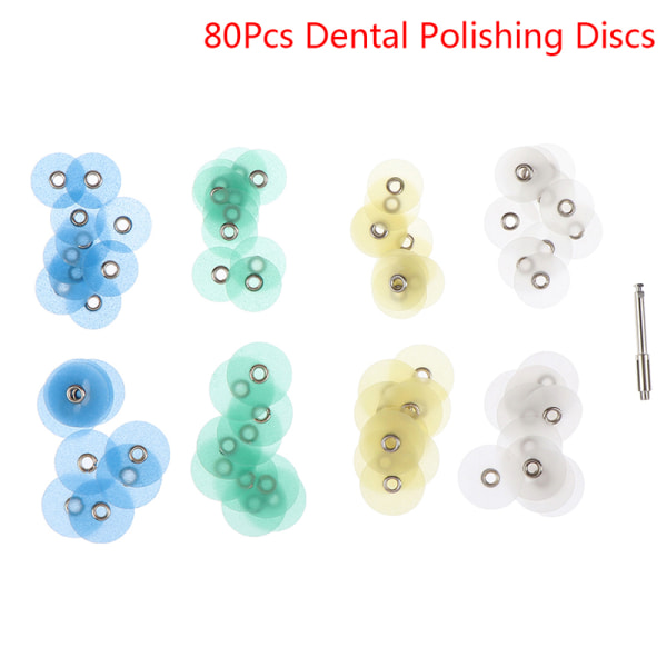 80st Finishing Dental Disc Polerremsor Dorn Hartsfyllning White one size