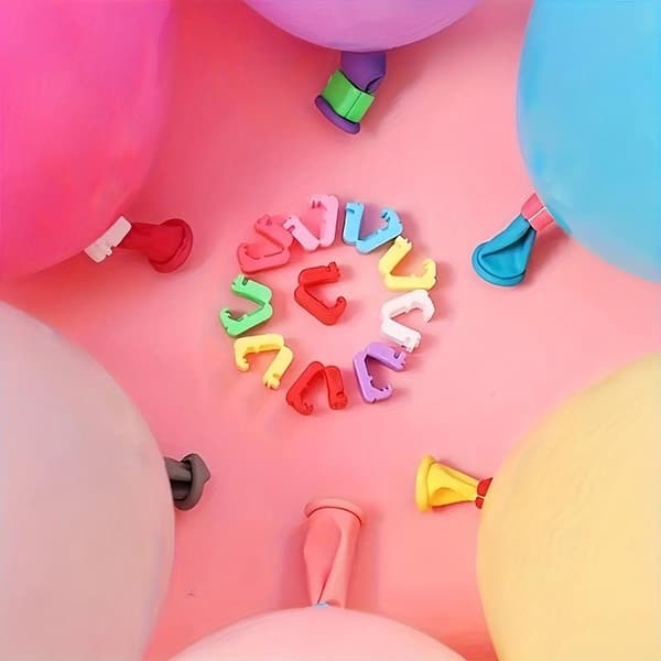 Ballongforseglingsklemmer 100pcs