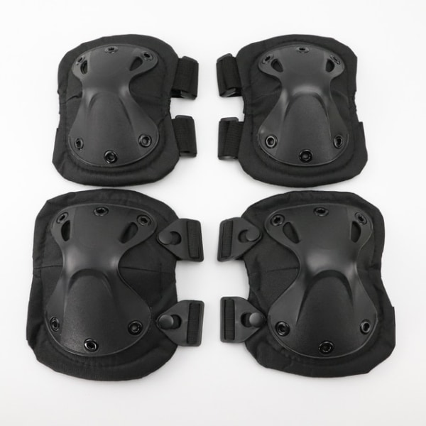 Tactical Polvisuojan kyynärpää CS Military Protector Army Airsoft Outd Black one size