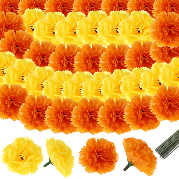 Artificial Marigold Flower Heads 60朵