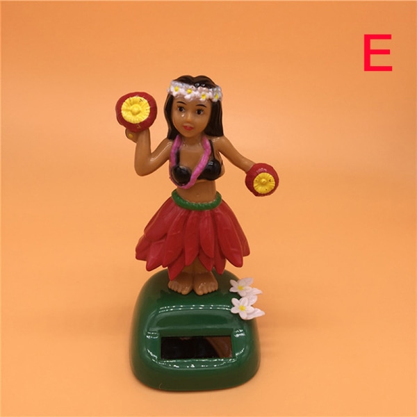 Bildekor Dansedukke Solenergileketøy Hawaiian Hula Girl Shaki E one size
