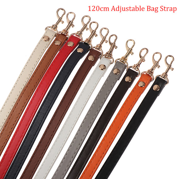 120 cm læder skuldertaske Håndtag Pung Strap Håndtasker Bælte Str Navy