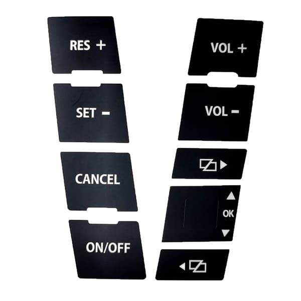 8 STK Sæt Bil Mat Sort Slidt Knap Reparationssæt Stickers Til Til Black 8pcs set