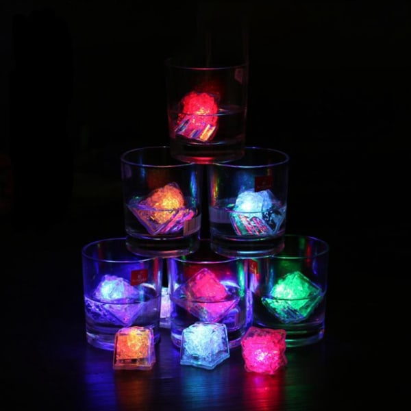 12stk LED Isbiter Glødende Party Ball Blits Lys Lysende Neo