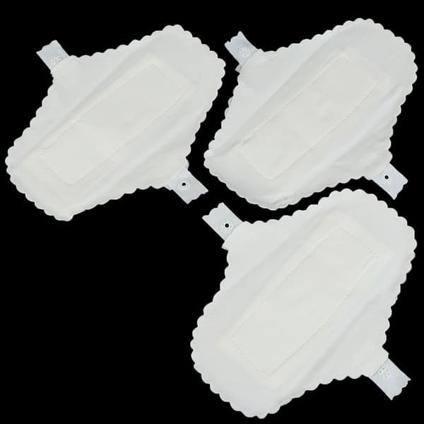 3 stk gjenbrukbare menstruasjonsbind i bomull, truseinnlegg for kvinner one size