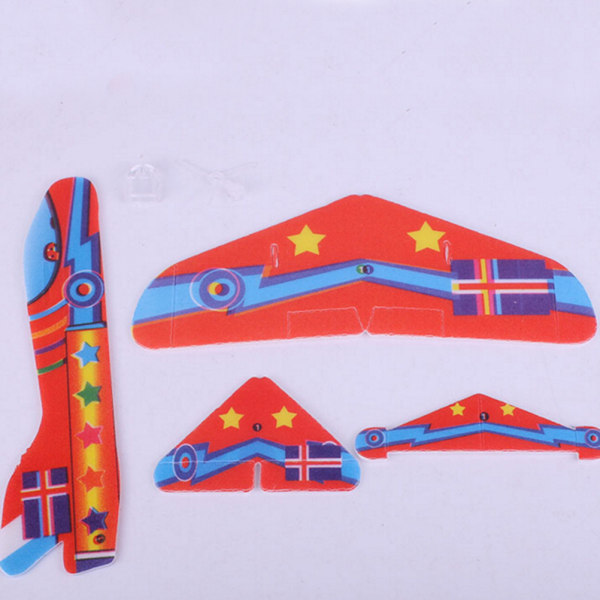2kpl uusia venyviä lentäviä purjelentokoneita Lasten lasten leluja kokonaisina Multicolor 2pcs