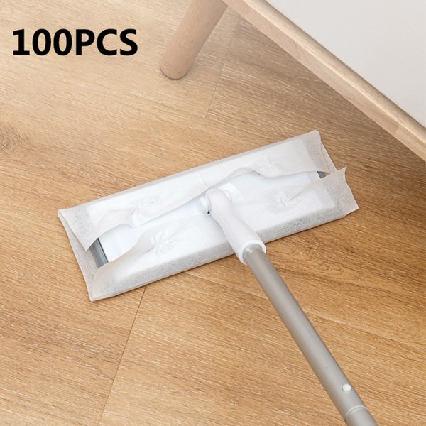 100pcs Disposable Electrostatic Dust Removal Mop Paper Home Kit 100pcs 20*29cm