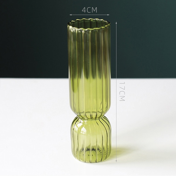 Nordic Glass Maljakko Pienet Lasimaljakot Kukka-asetelma Etusivu Gla Green 17*4cm