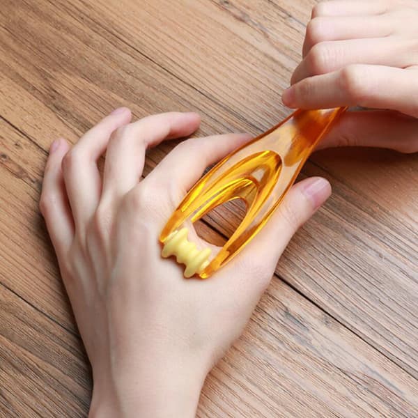 Finger s Massager Rubber Roller Hånd blodsirkulasjonsverktøy Orange