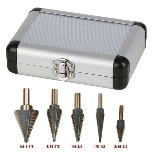 3/5 stk HSS Cobalt Multiple Hul 50 Størrelser Step Drill Bit Set Too Yellow 3PCS