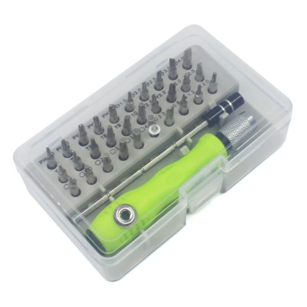 Creative 32 i 1 sæt Precision Mini Magnetic Bits Kit Green 32 in 1