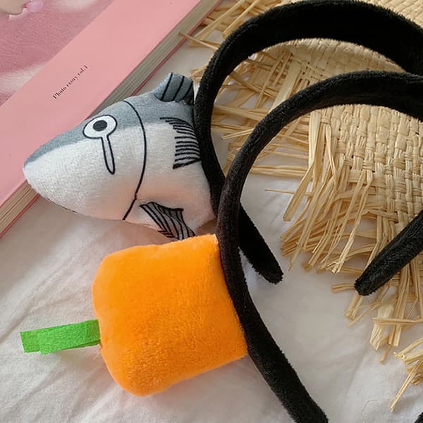 2st Funny Morot Pannband Salted Fish Hårband för kvinnor e S
