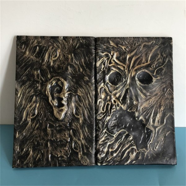 Necronomicon Dark Magic Book Demon Evil Dead Book Altar Seremon 3D Resin cover one size