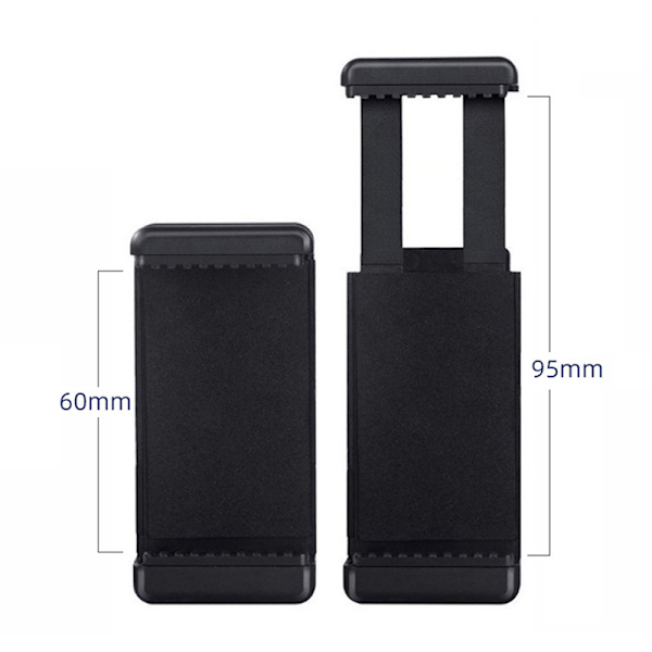 Universal Telefonklemme Beslag Selfie Holder Mount Tripod Monopod