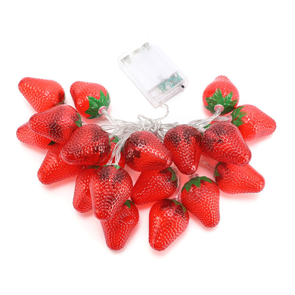 Joulu 10 LED Strawberry String Fairy Lights Xmas Party lamppu 10led 1.5m