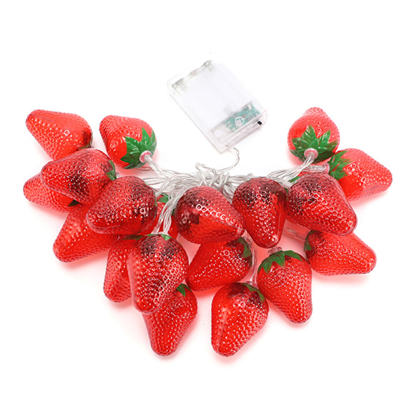 Jul 10 LED Strawberry String Fairy Lights Xmas Party Lamp 10led 1.5m