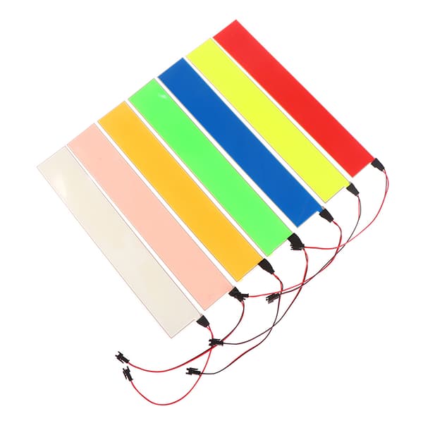 Fleksibel EL Light Panel Elektroluminescerende Baklys Strip Lam fluorescent yellow 1Pc