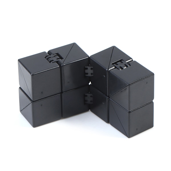 Infinity Magic Cube Finger Legetøj Office Flip Cubic Puzzle Cube Black one size