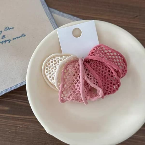 5 st elastiska ärmförkortare Pink