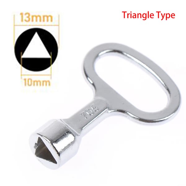Panellåsnøgle Universal trekant/fatning elektrisk skab B Triangle Type