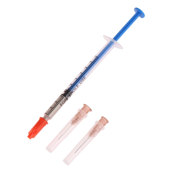 1 Stk 0,4MM Ledende Klæbende Sølv Paint Pen Med 2 s Reparation Blue 1