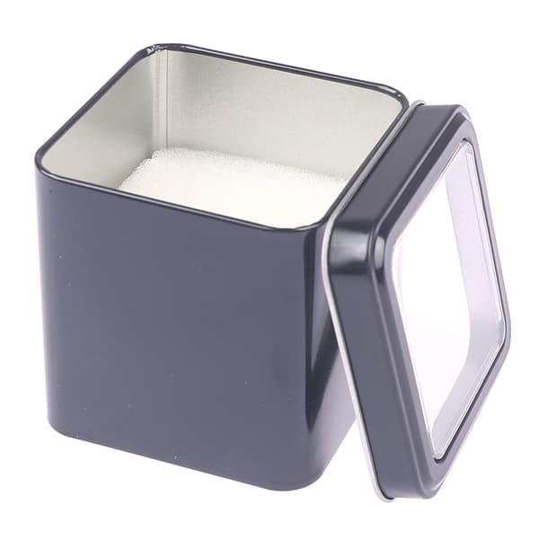 8 cm metall smycken display case med kudde Watch Organizer Box onesize