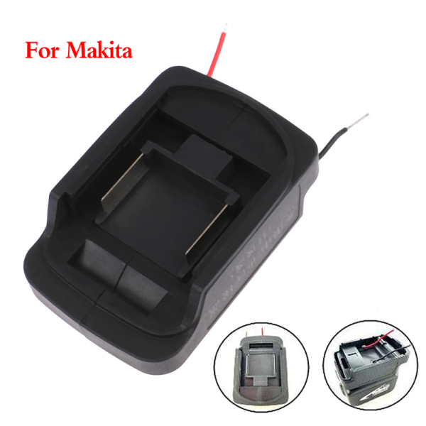 Makita MT 18V Li-ion batteriadapter DIY batterikabeltilkobling Black one size