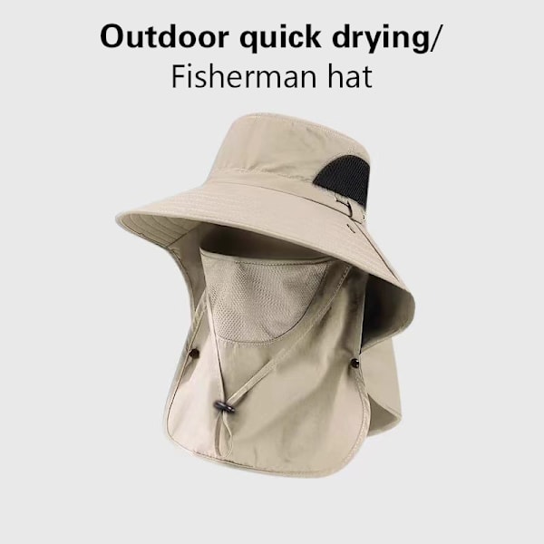 Mode Sommar Solhatt UV-Skydd Utomhus Andningsbar Avtagbar black