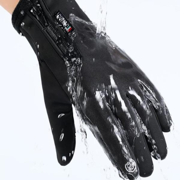 Vinterfiskehandsker 2 Finger Flip Vandtæt vindtæt Cyclin Black XL