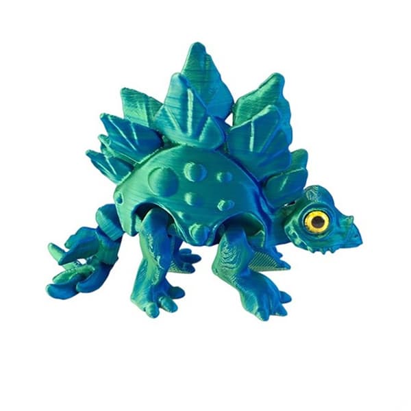 3D-printet Dyr Legetøj Artikulerede Stegosaurus Mystery Crystal A3