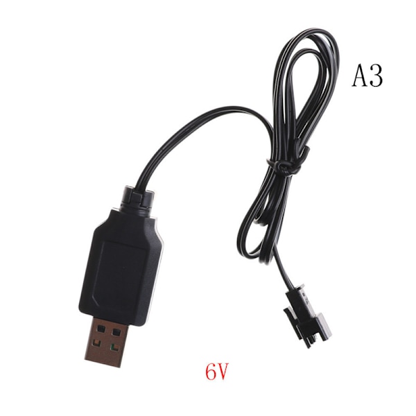 DC 3,6 V–7,2 V RC-akkupakkaus USB -laturisovitin kaukosäätimeen 6V