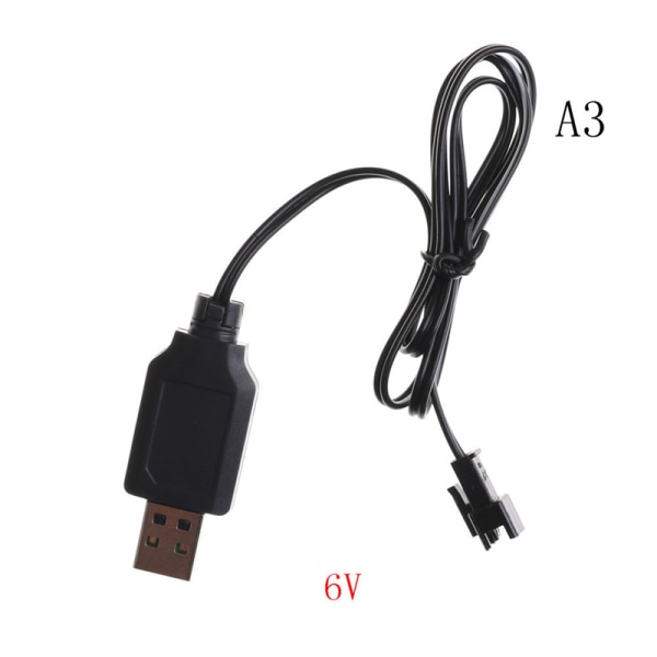 DC 3,6V-7,2V RC batteripakke USB-laderadapter for fjernkontroll 6V