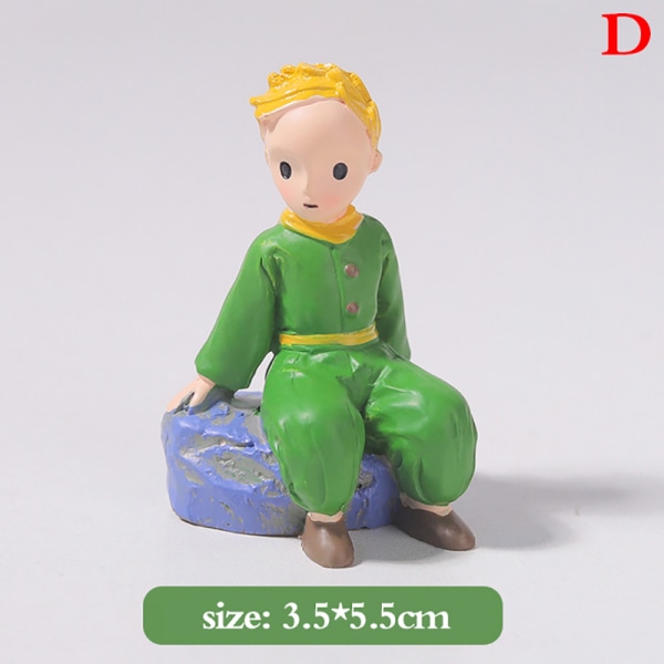 1 Stk Den Lille Prins Action Figur Resin Figur Doll Home De Green 4#