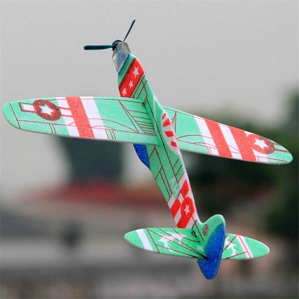 19 cm håndkast flyvende svævefly Skum flyvemaskine festtaske Fi Multicolor One Size