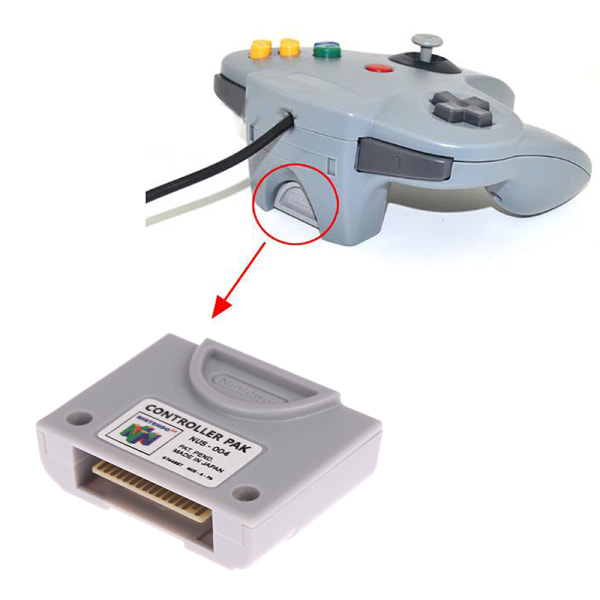 1stk minnekort Nintendo 64-kontroller N64-kontrollerpakke Expa One Size