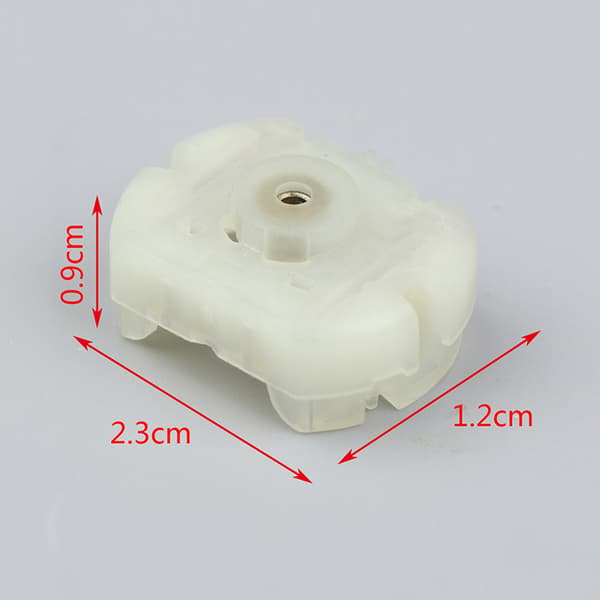 1 st Motor Bakre Ändkåpa Kolborstfäste för Bildörrlås Cent White