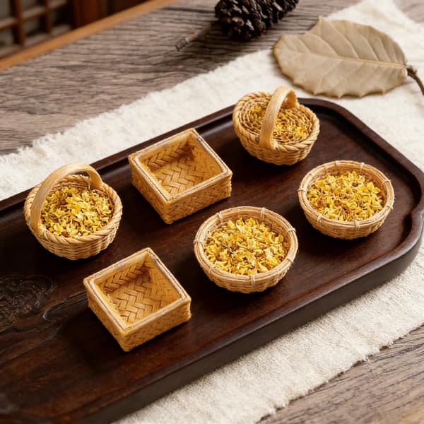 Nukkekodin simuloitu rottinkikori DIY-koriste-esineet Mi A17 one size