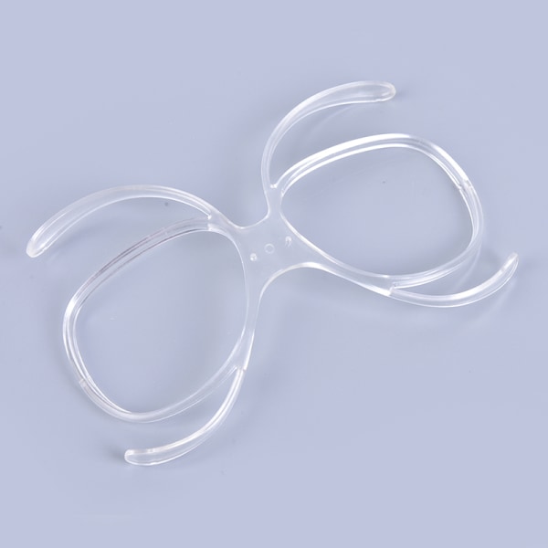 Skibriller Nærsynt rammeinnsats Optisk adapter Fleksibel prescr Transparent onesize