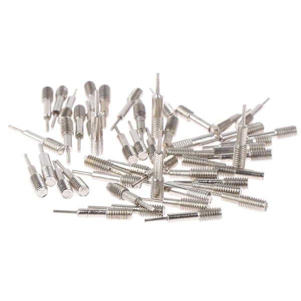 50Pc Reservestifter Klokker Reparasjonsverktøy Pins Klokkebånd Strap Link silver One Size