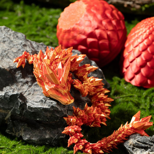 Roterbar og poserbar 3D-leddet ædelsten Dragon Toys Fidget 16 one size