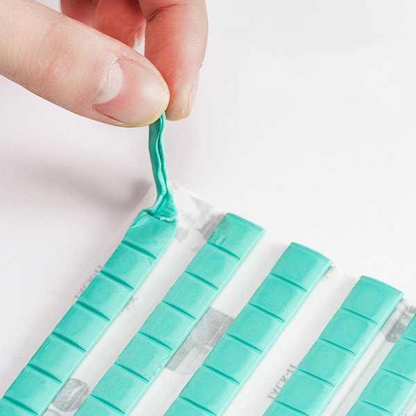 Neglestativ Sticky Adhesive Ikke-giftigt Plasticine Clay Fix Lim N Green 96PCS