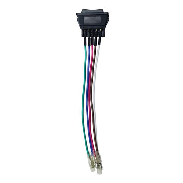 Profesjonell 5Pin 12 For 24 v Svart Bil Power Window Switch Wit Black 1pc