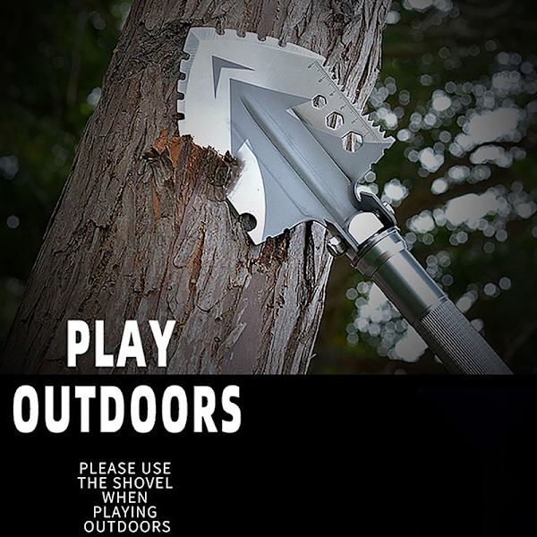 Folding Military Shovel 63cm Outdoor Survival Garden Tools Camp 3 seceion tube 63cm
