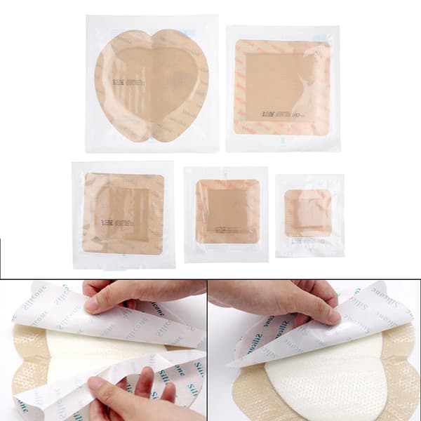 Silikone Gel Sårforbinding Klæbende Bandage Til Liggesår Tryk 18*18cm