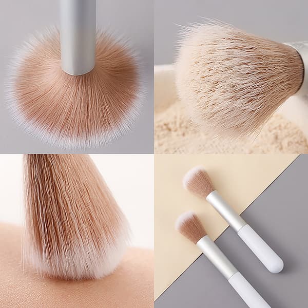 Professional Powder Face Blush Brush Foundation Brush Large Mak White onesize