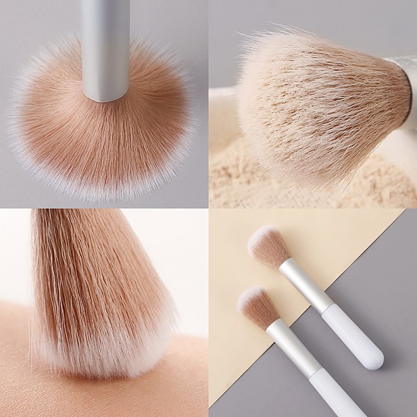 Professionell Powder Face Blush Brush Foundation Brush Large Mak White onesize