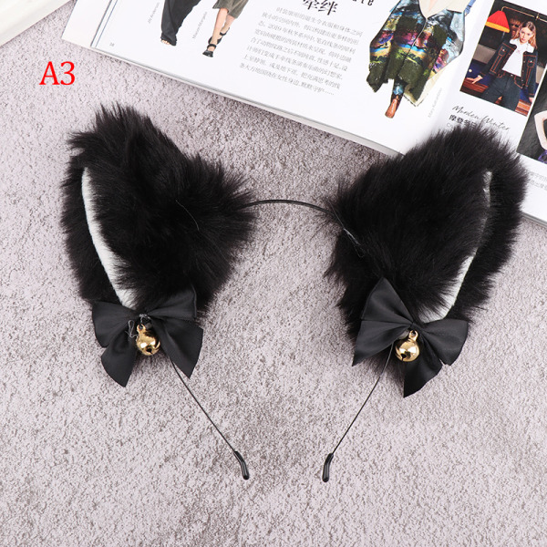 15 farger Beautiful Masquerade Halloween Cat Ears Cosplay Bow T A3