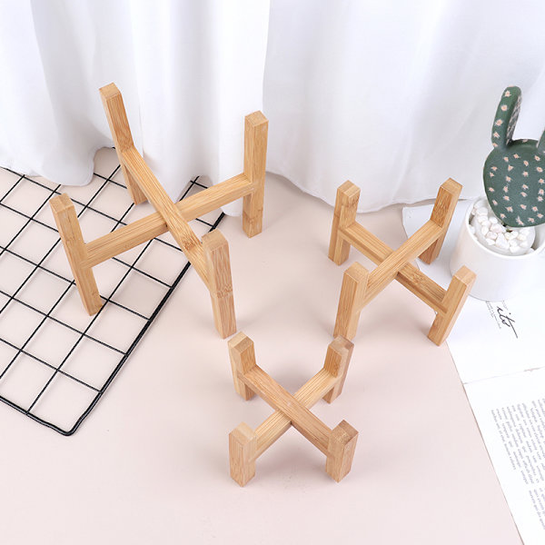 Wood er Ruukkutarjottimet Kukkaruukkuteline Vahva vapaasti seisova Bonsai H Wood Color M
